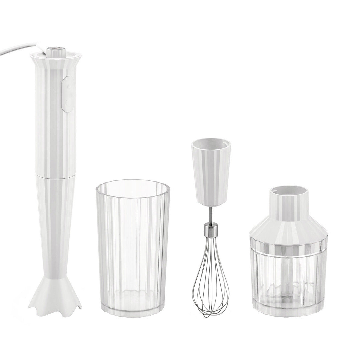 ELECTRIC BLENDER SET Plissé Design: Michele De Lucchi WHITE