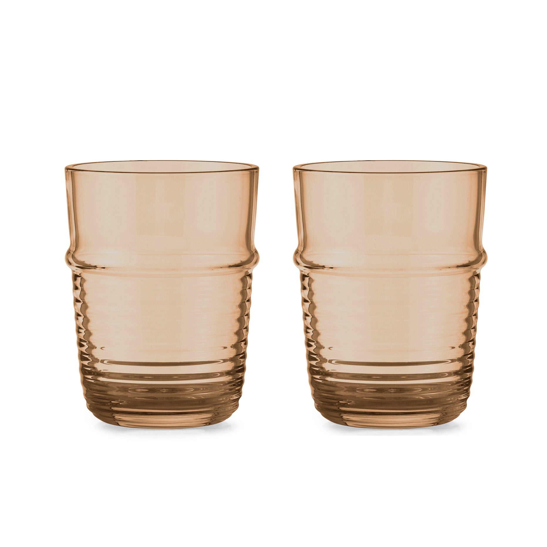 Promenade Glass 25 cl 2 pcs Caramel*