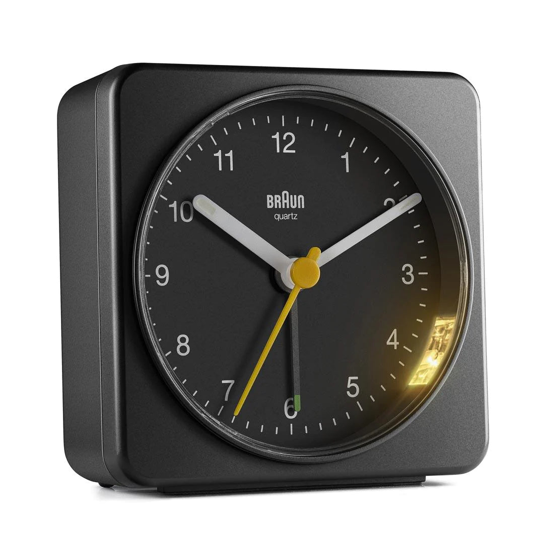 BC03B Braun Classic Analogue Alarm Clock  - Black