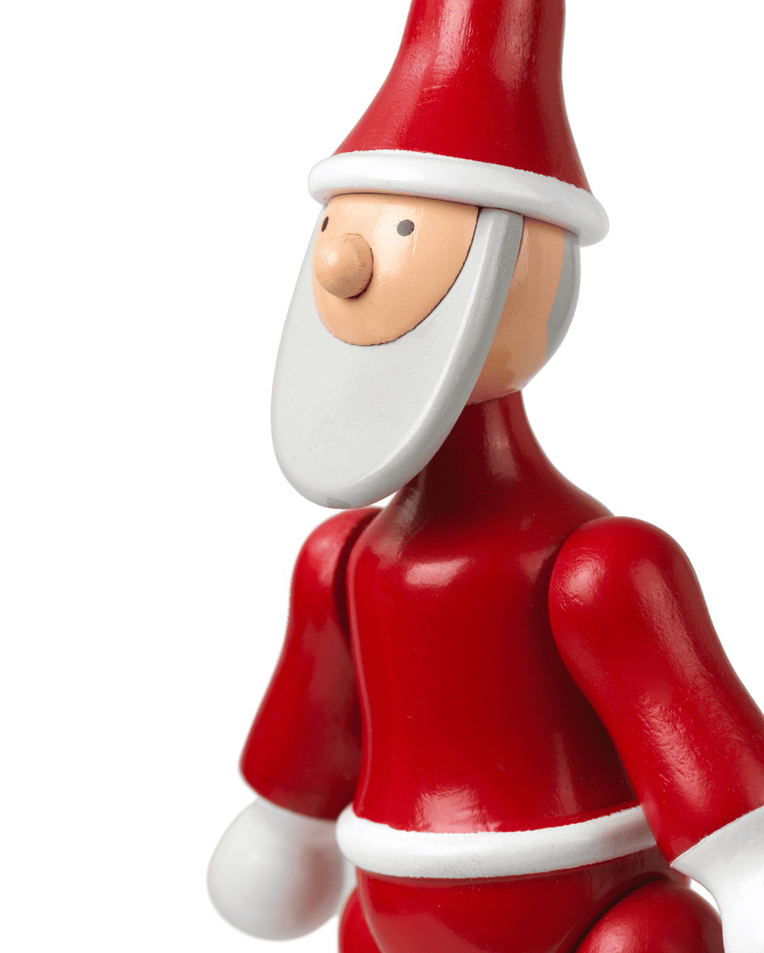 Kay Bojesen wooden Figure Christmas Santa Claus and Santa Clara Ornaments (Pair)