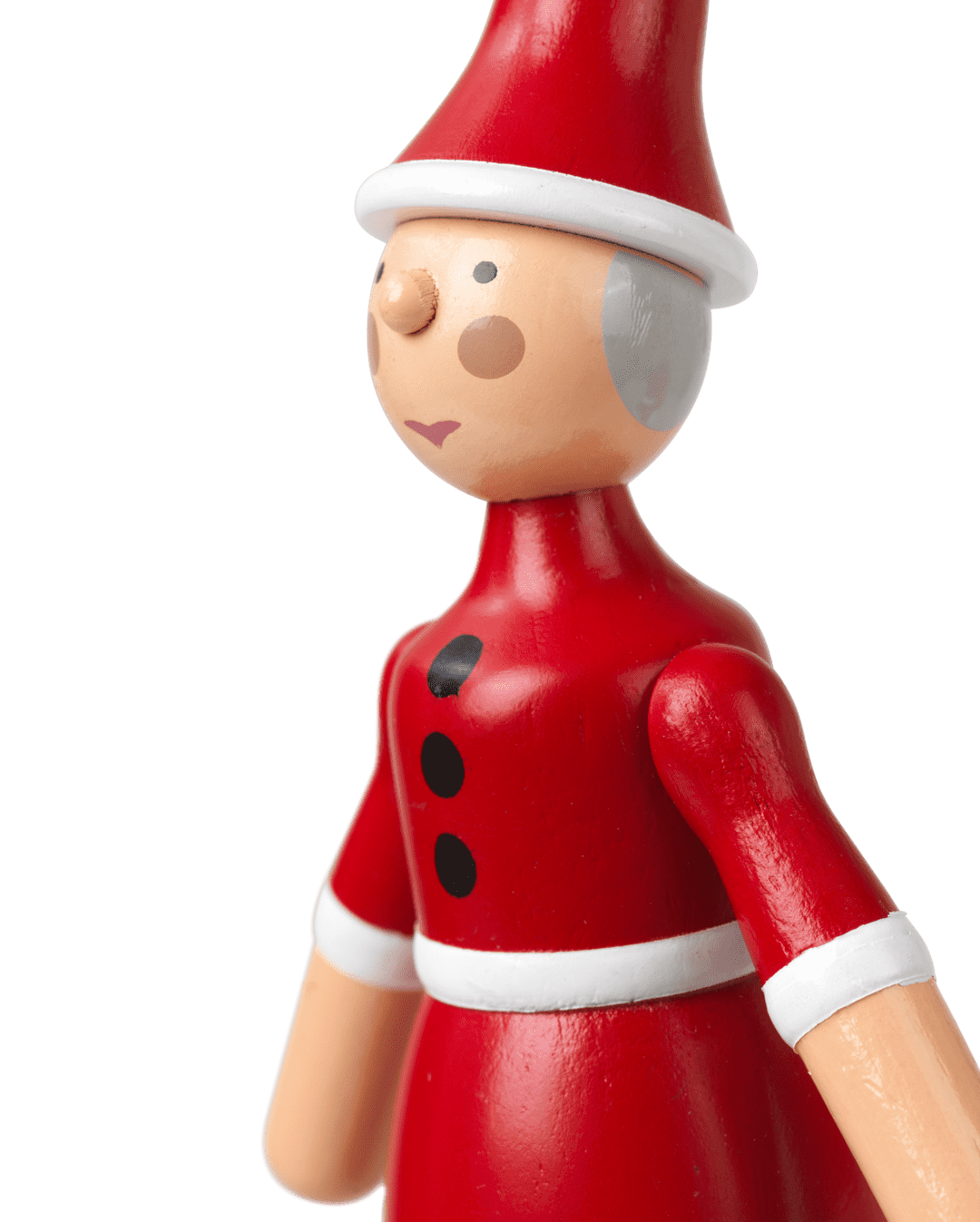 Kay Bojesen wooden Figure Christmas Santa Claus and Santa Clara Ornaments (Pair)