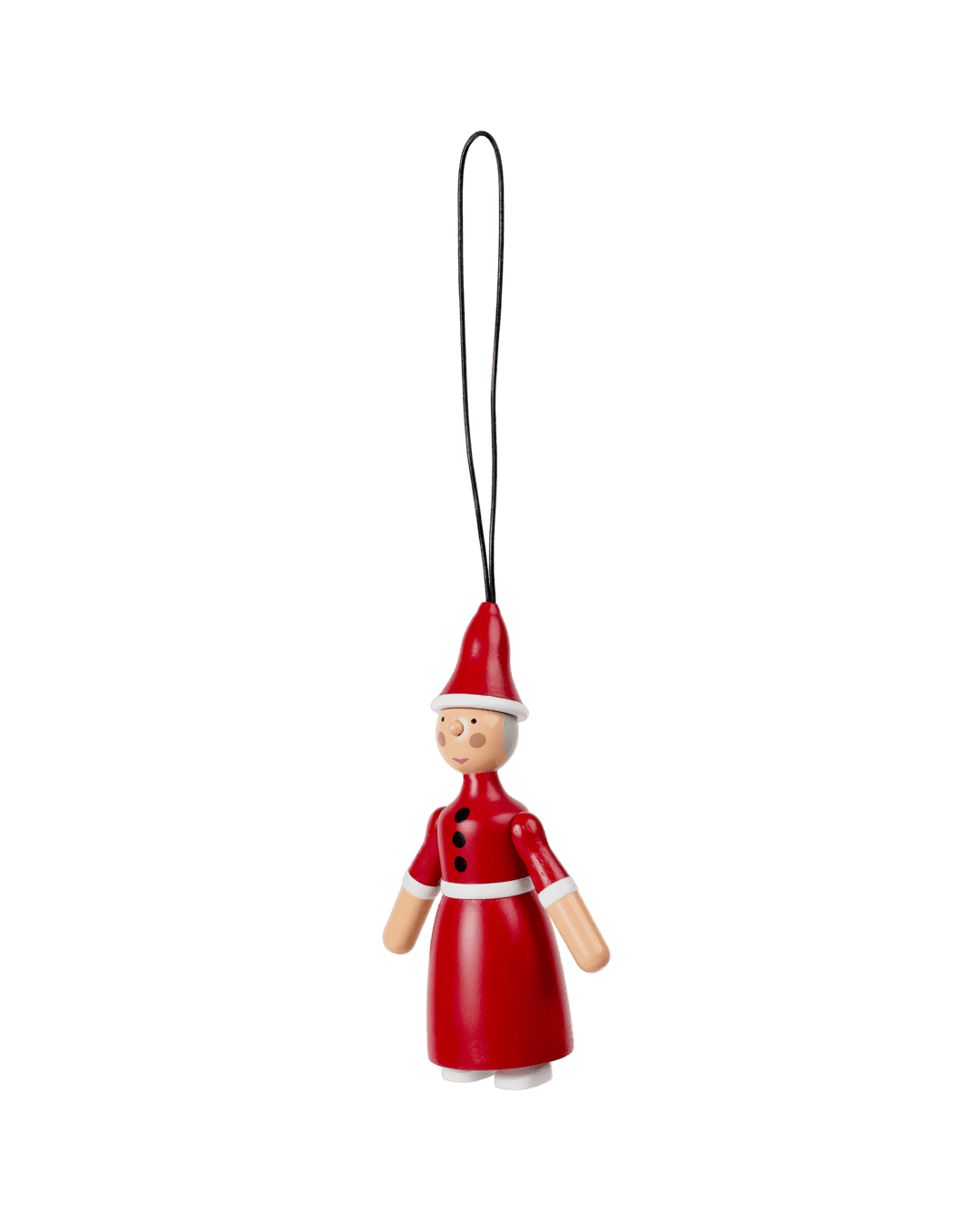 Kay Bojesen wooden Figure Christmas Santa Claus and Santa Clara Ornaments (Pair)