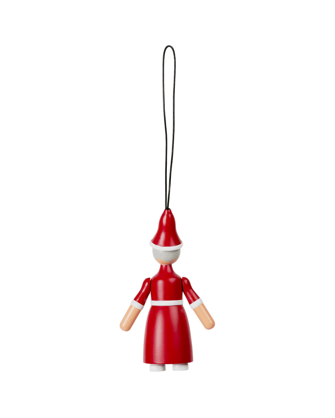 Kay Bojesen wooden Figure Christmas Santa Claus and Santa Clara Ornaments (Pair)