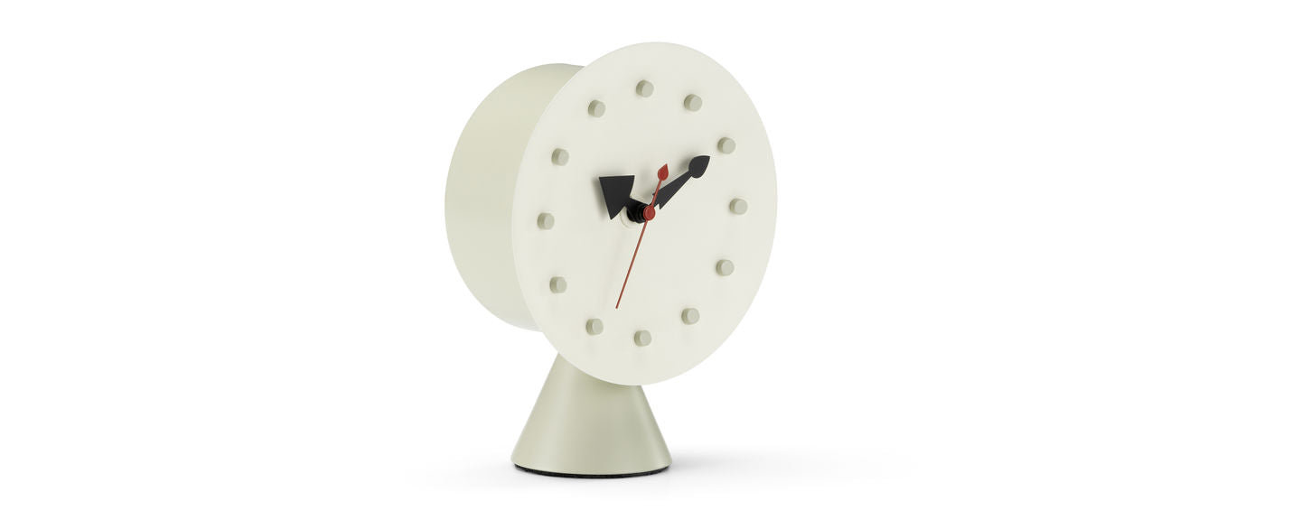 Cone Base Clock desk clock by George Nelson for Vitra