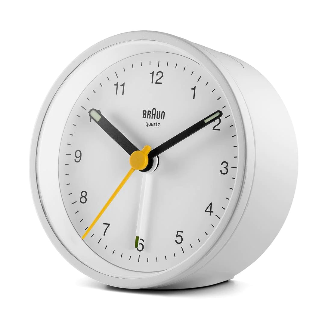 BC12W Braun Classic Analogue Alarm Clock - White