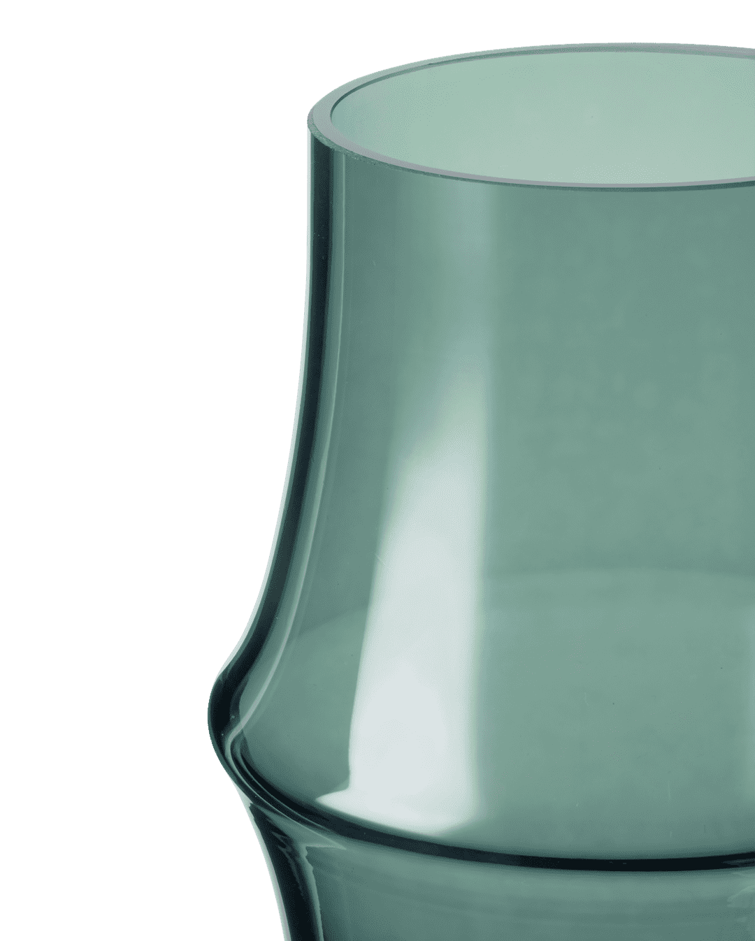 ARC Vase dark green H21 H: 8.3" Ø: 5.3"