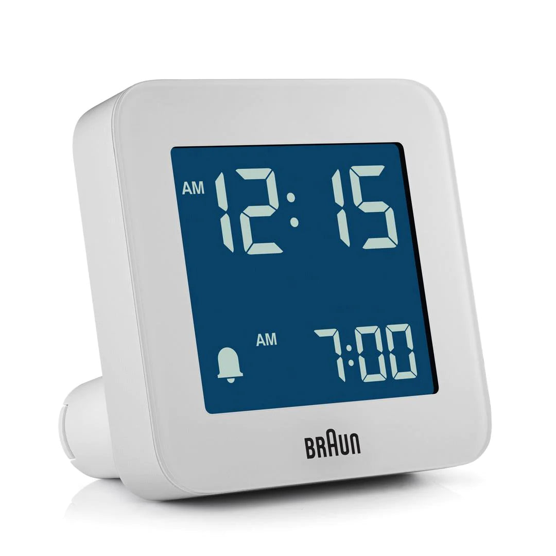 BC09W Braun Digital Alarm Clock - White