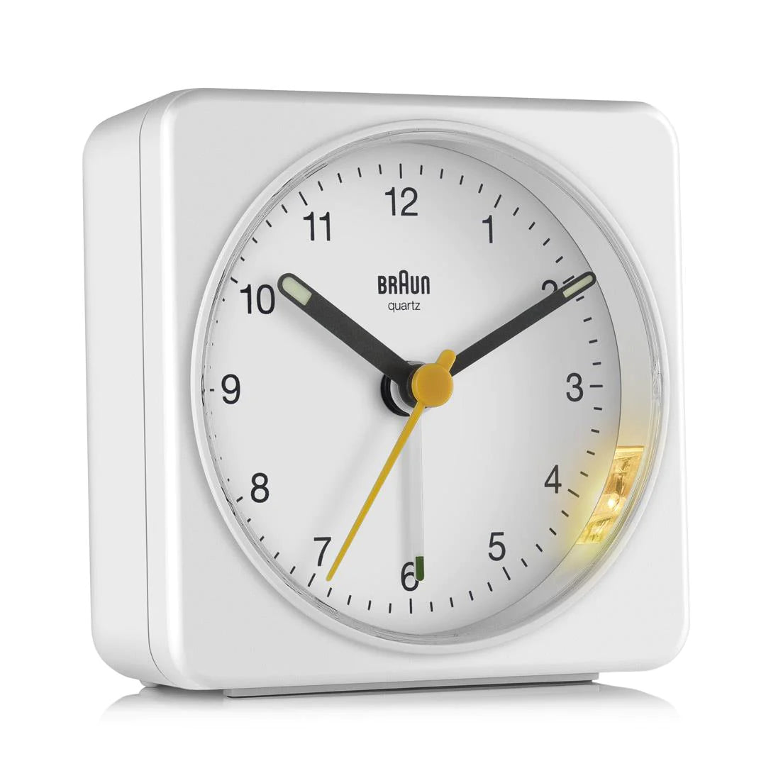 BC03W Braun Classic Analogue Alarm Clock  - White