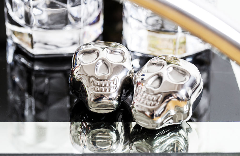 Skull icecube drink cooler stainless steel