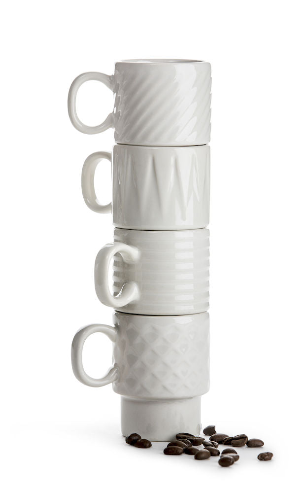 Coffee and more cup, Espresso mugs set 4 pack