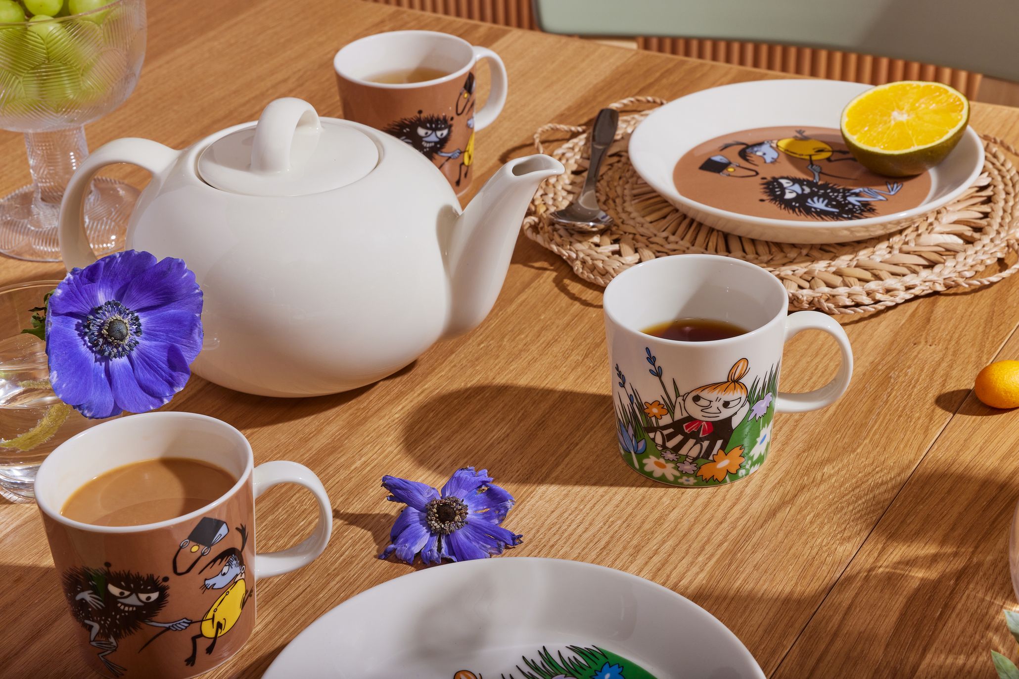 MOOMIN CLASSICS  Plate 19cm  / 7.5"  2022 Lilla My and meadow