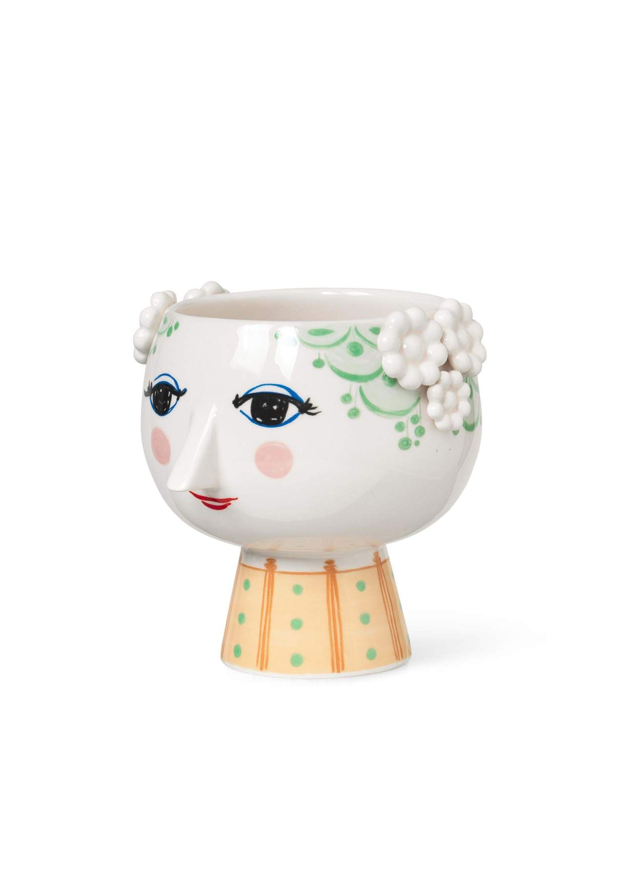 Bjørn Wiinblad Eva Flowerpot on Base, Light Green