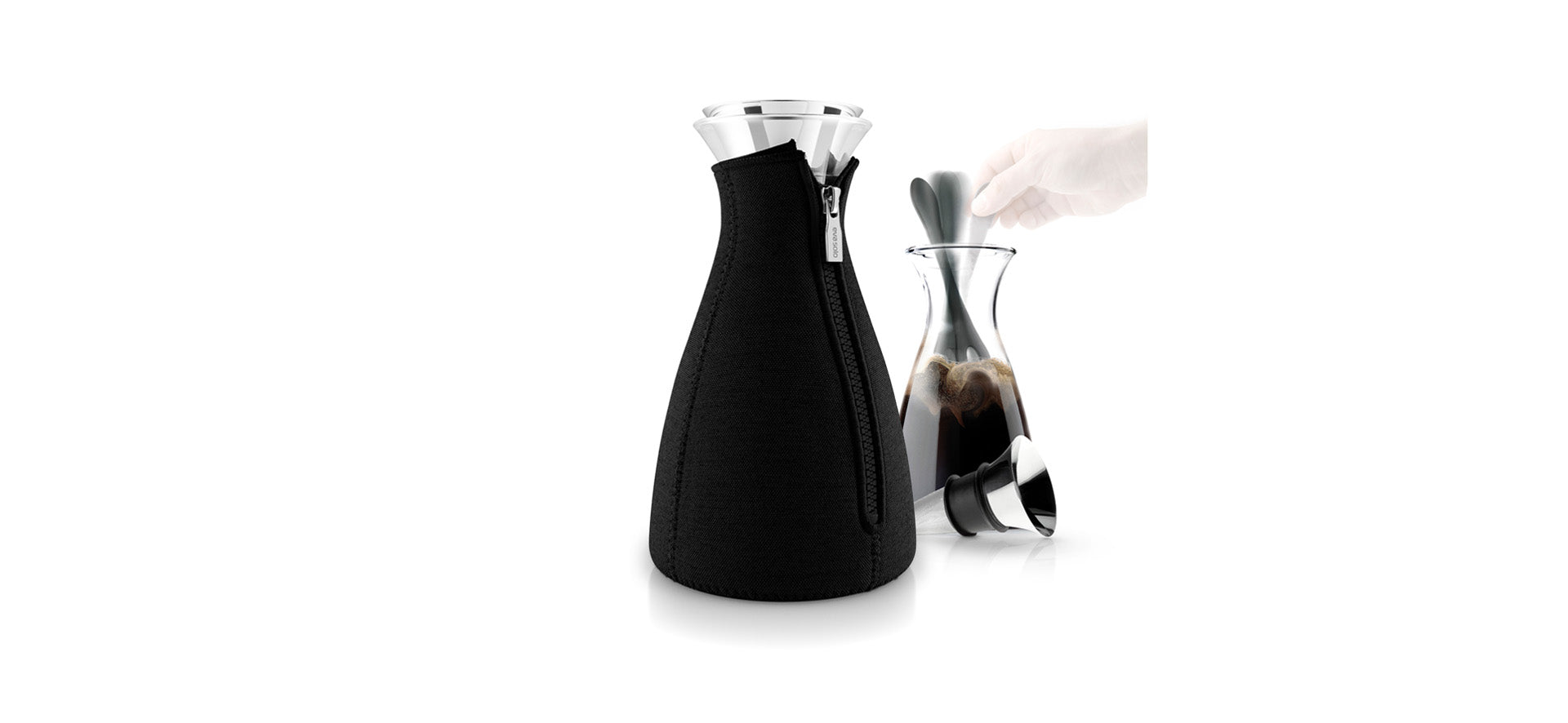 Cafe Solo Coffee Maker with Woven Cover, 1.0L