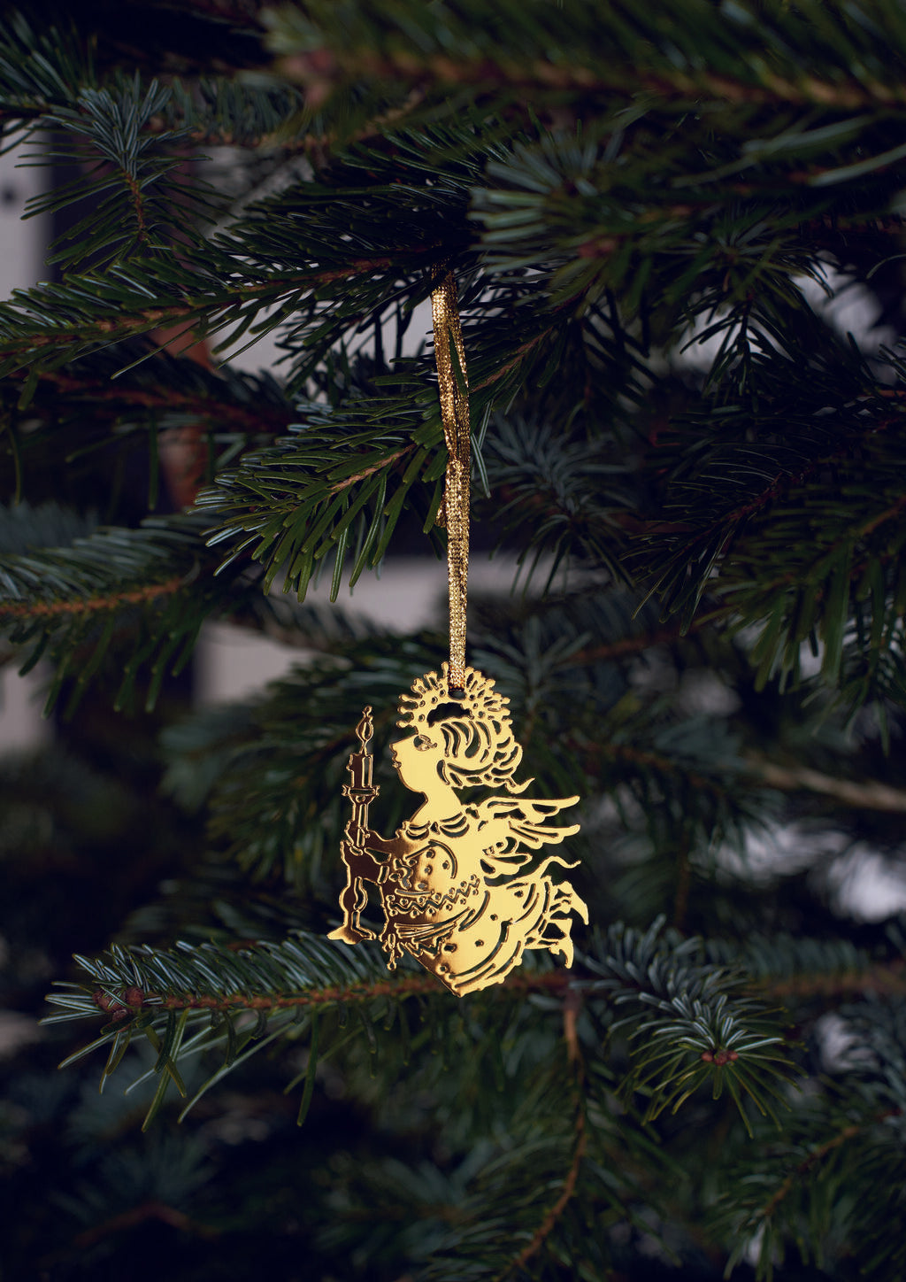 Bjorn Wiinblad Christmas Angel Silhouette 1 Gold Plated 3 pcs.