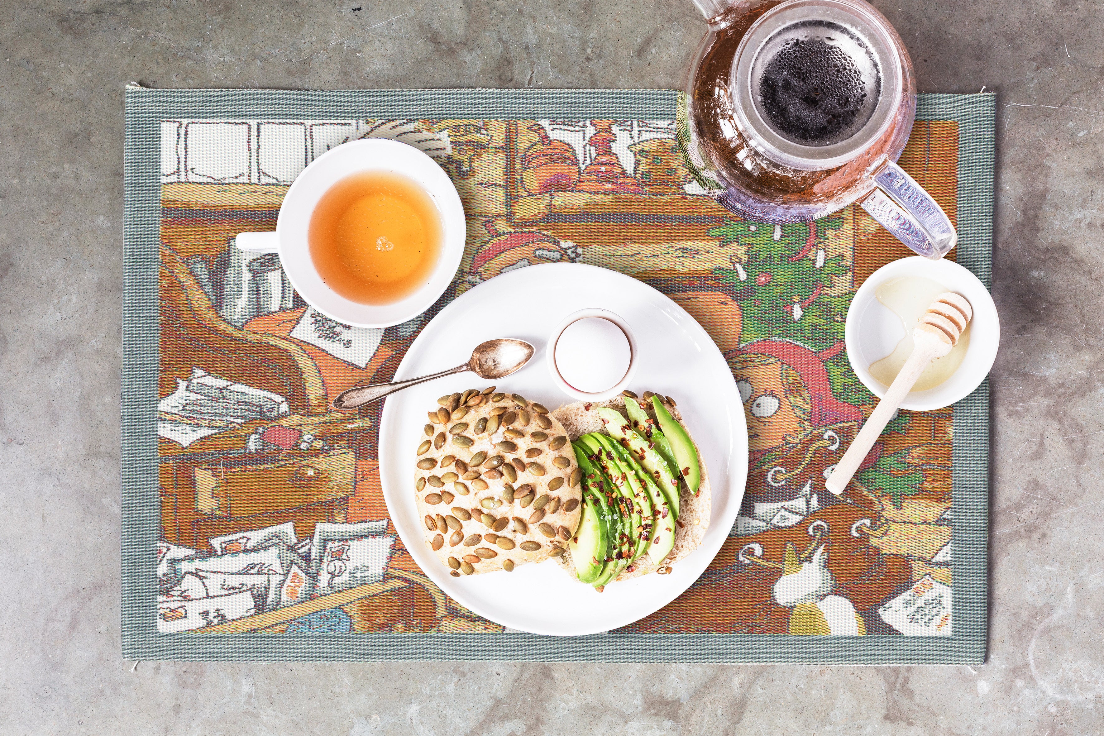 Placemat  35x48 cm Christmas ÖNSKELISTA