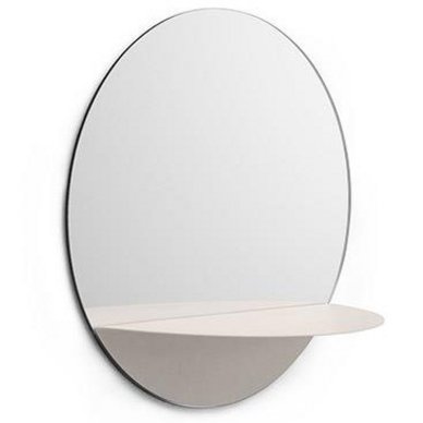 Horizon Mirror Round White
