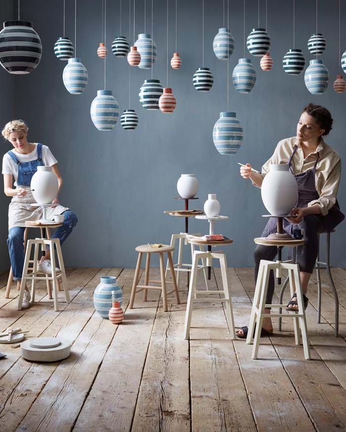 Kähler Omaggio Nuovo Vase H20,5 Dusty rose