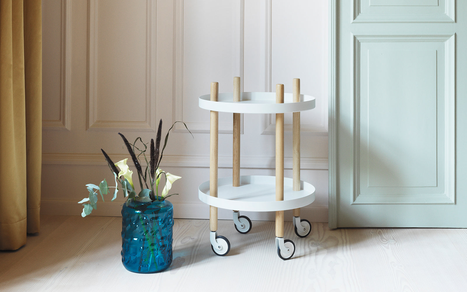 Block Table Ø45 cm White