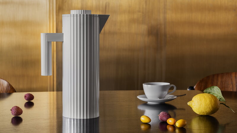 MDL12 W PLISSE',JUG VACUUM GLASS White