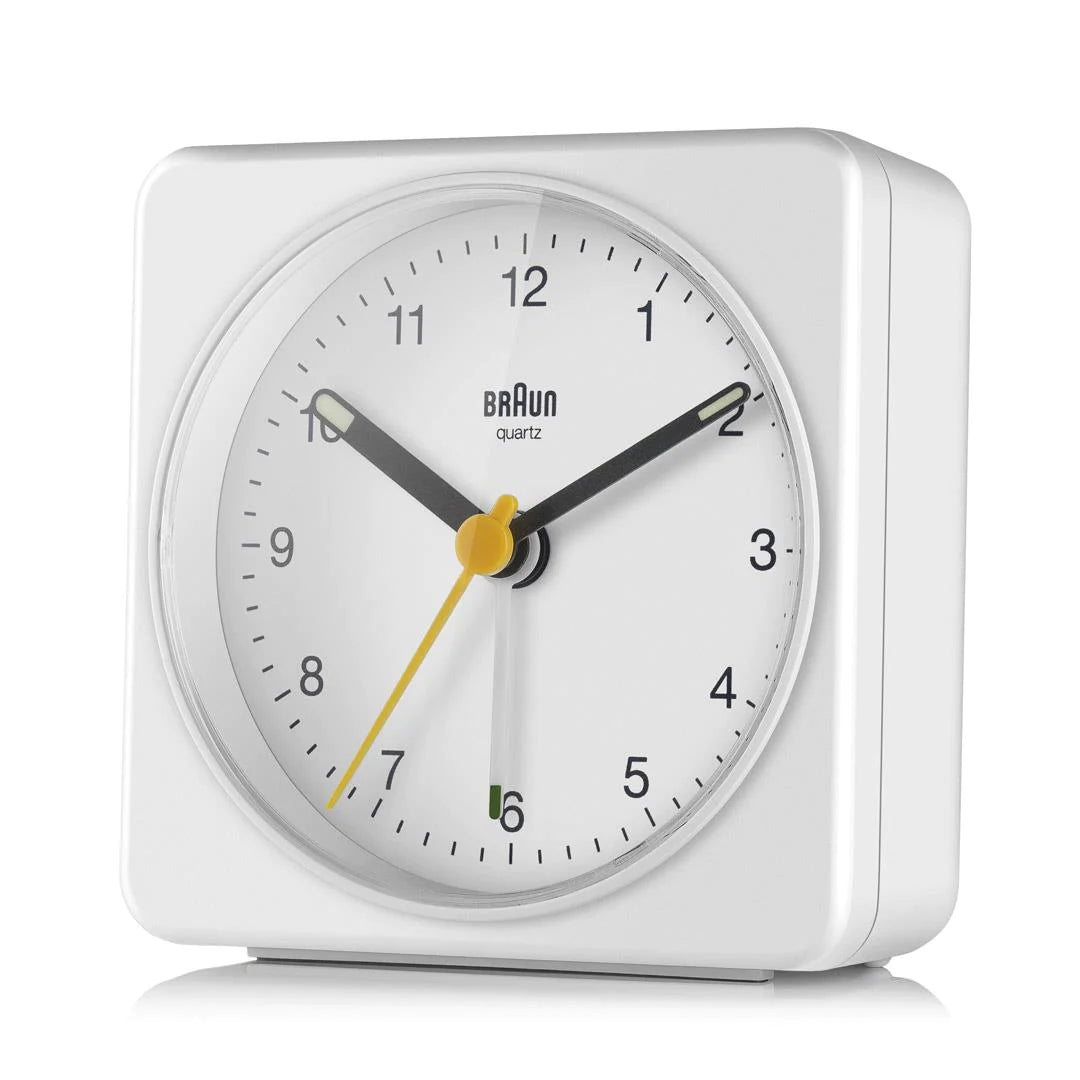 BC03W Braun Classic Analogue Alarm Clock  - White