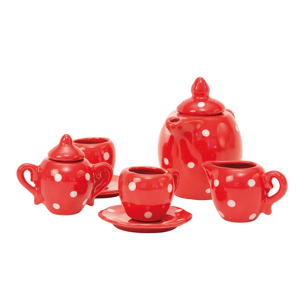 Grande Famille - Red Ceramic Tea Set