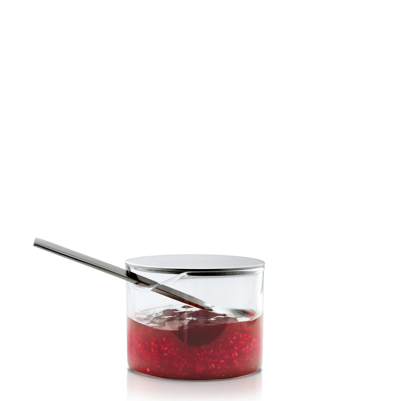 BASIC Condiment Glass with stainless steel lid