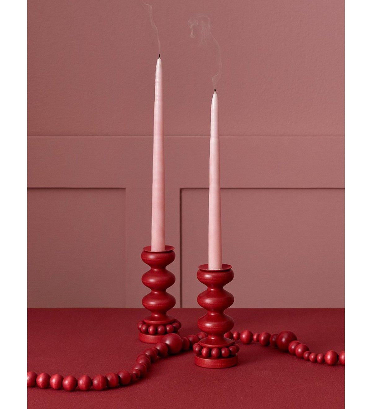 Candleholder Linna Red