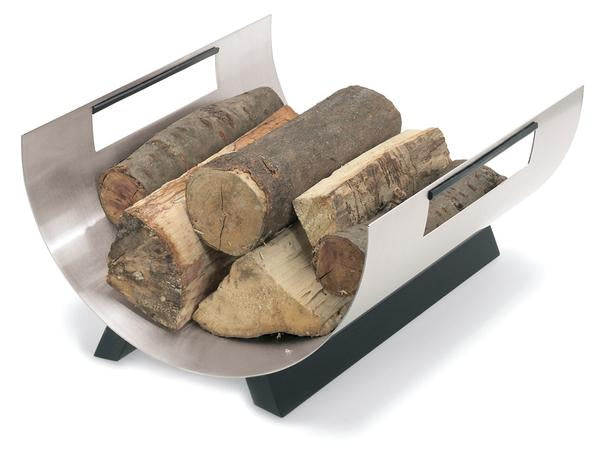 *CHIMO Stainless Fireplace Wood Rack - Round