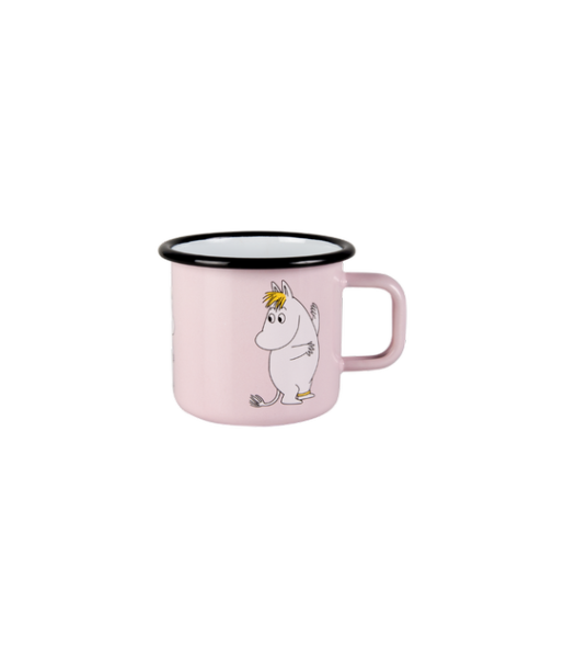 Enamel mug 2.5dl, Snorkmaiden Retro, light pink