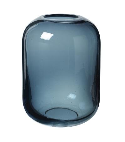 OVALO | Vase Clear Blue 8.5" x 6" *