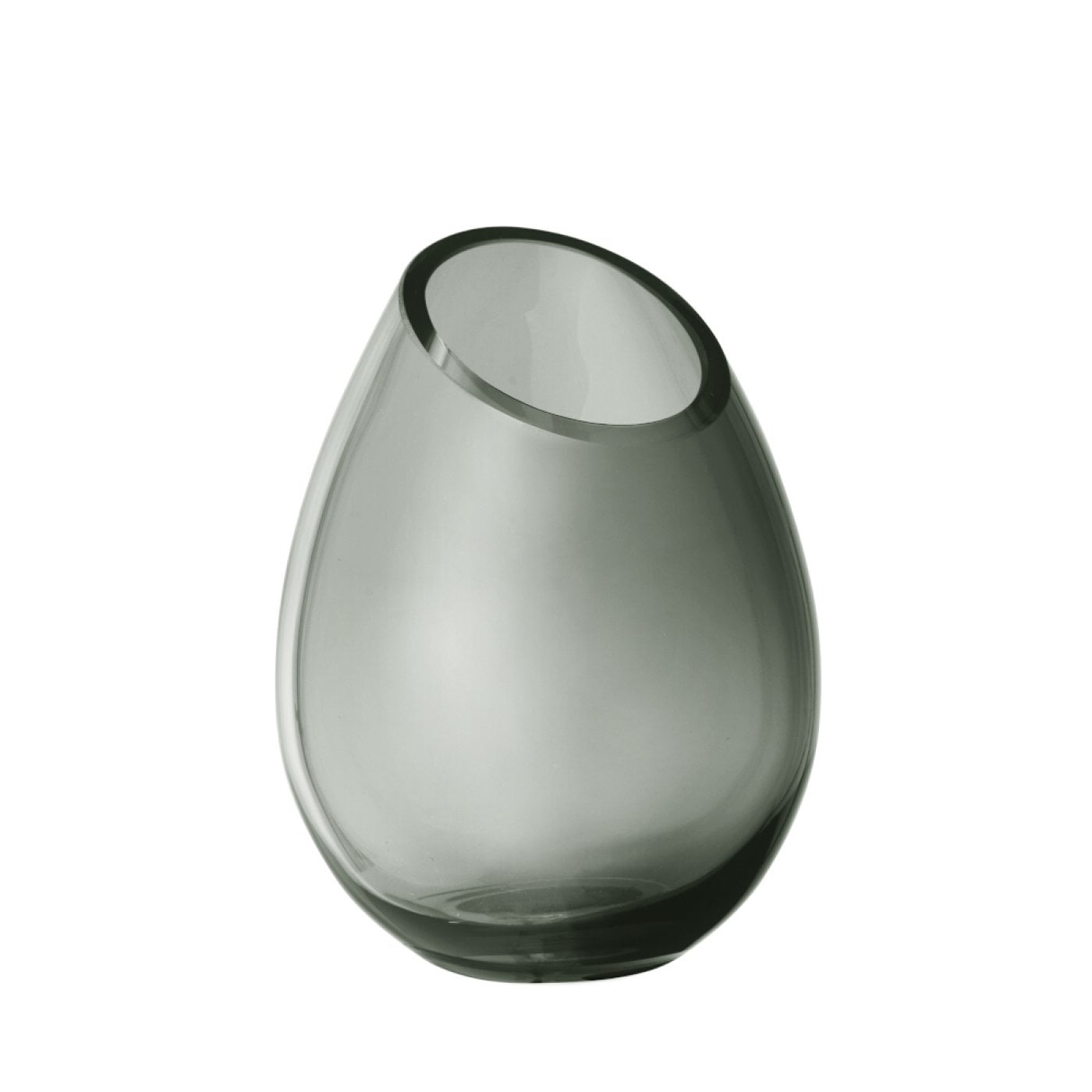 DROP Vase Small smoke 165 mm /  6.5in H x 4.9in
