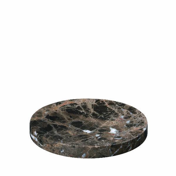 PESA  Marble Tray, Ø 19 cm Black
