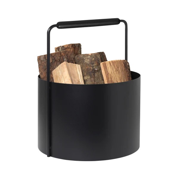 ASHI Ashi Firewood Basket Black Handle