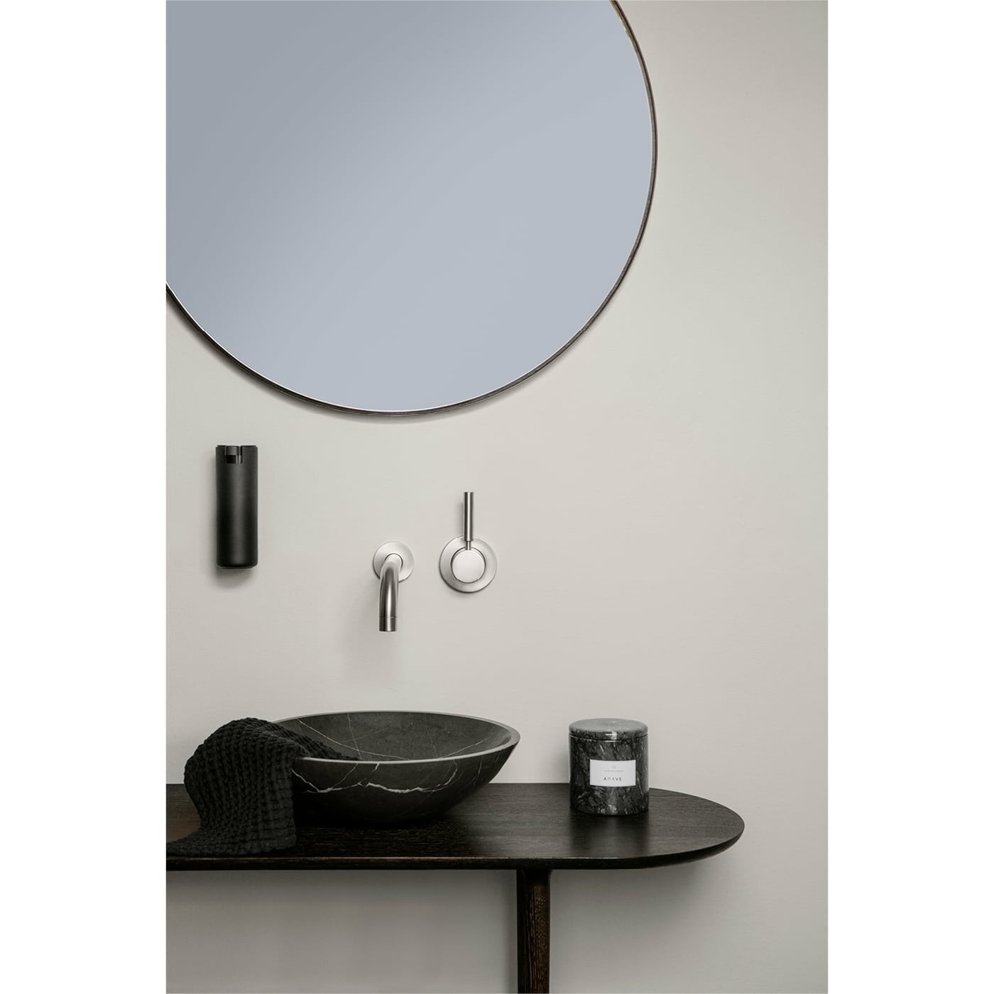 MODO Wall Mounted Soap Dispenser Titanium Coated 6oz Black