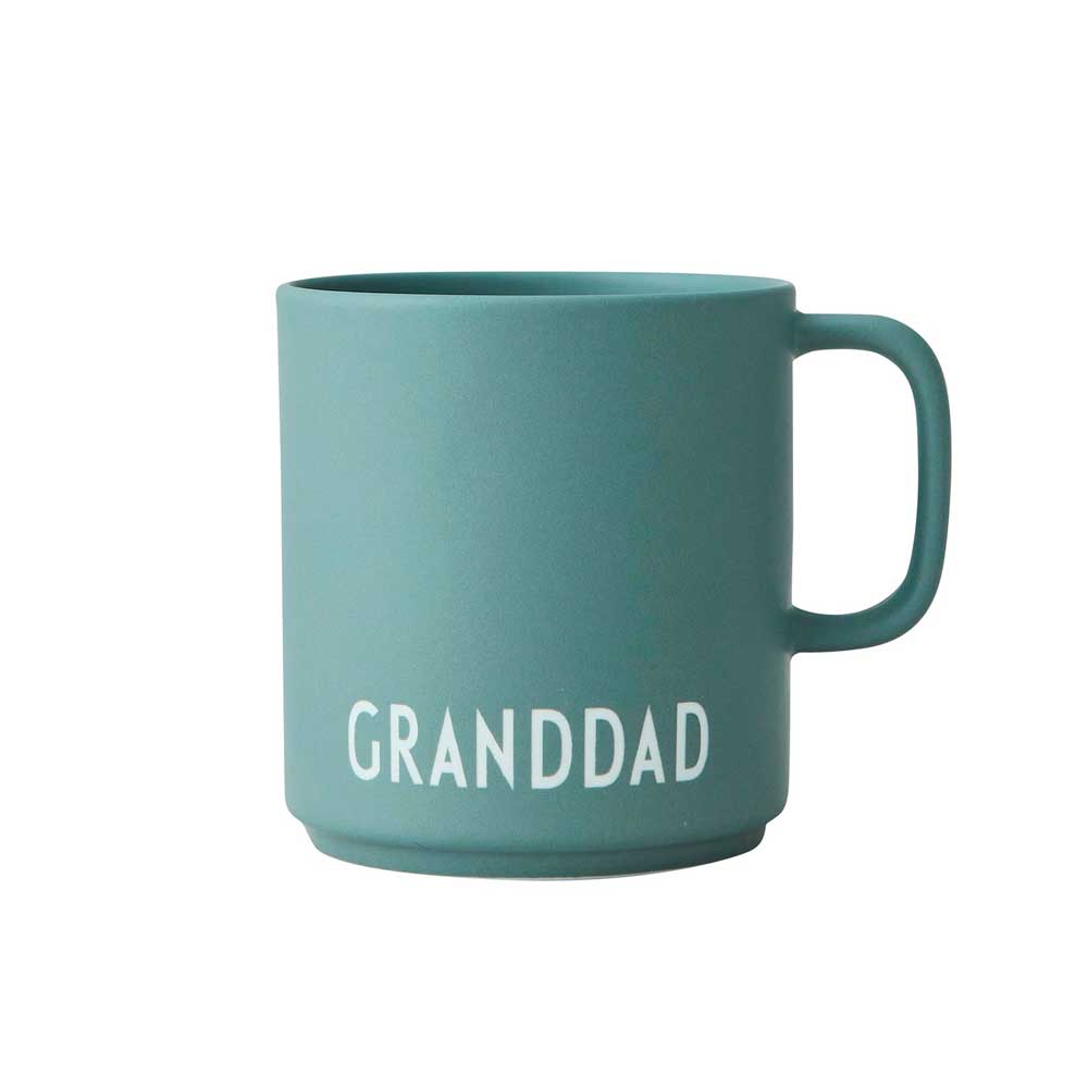 Favourite cup with handle mug FAMILY GRANDDAD ( Dark green )