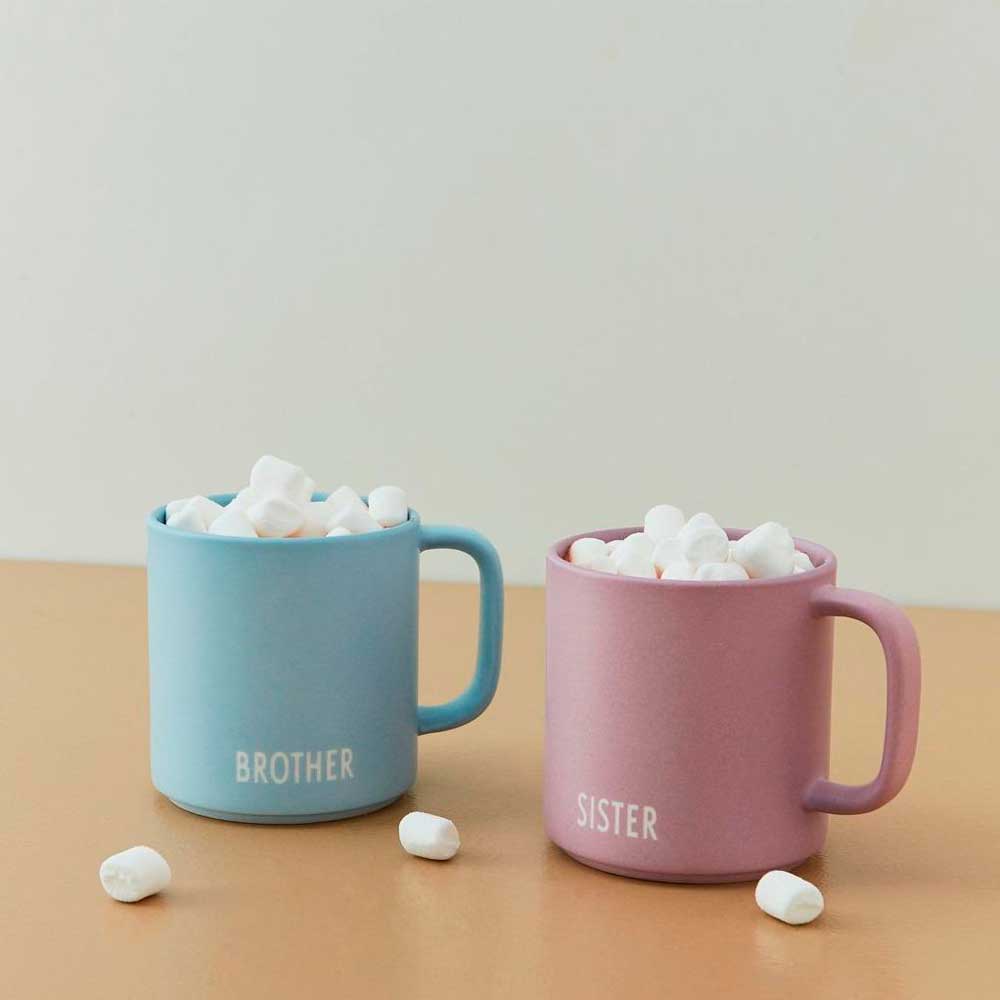 Favourite cup with handle mug SIBLINGS BROTHER ( Light blue )