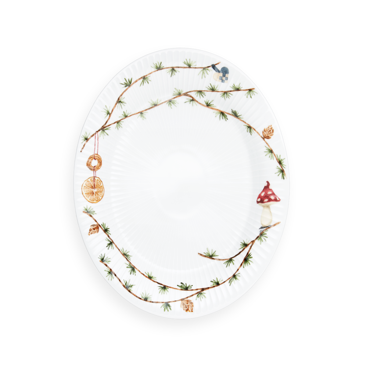 Hammershøi Christmas Oval dish 28,5x22,5 cm