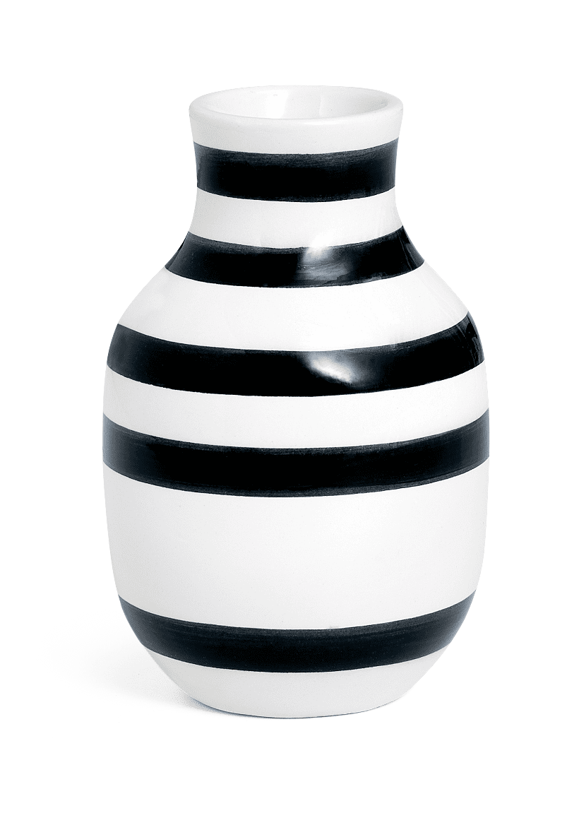 Omaggio Vase black  H12.5 cm H: 4.9" Ø: 3.1