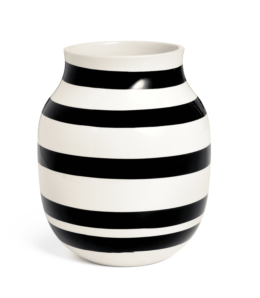 Omaggio Vase black  H20 cm H: 7.9" Ø: 6.3"