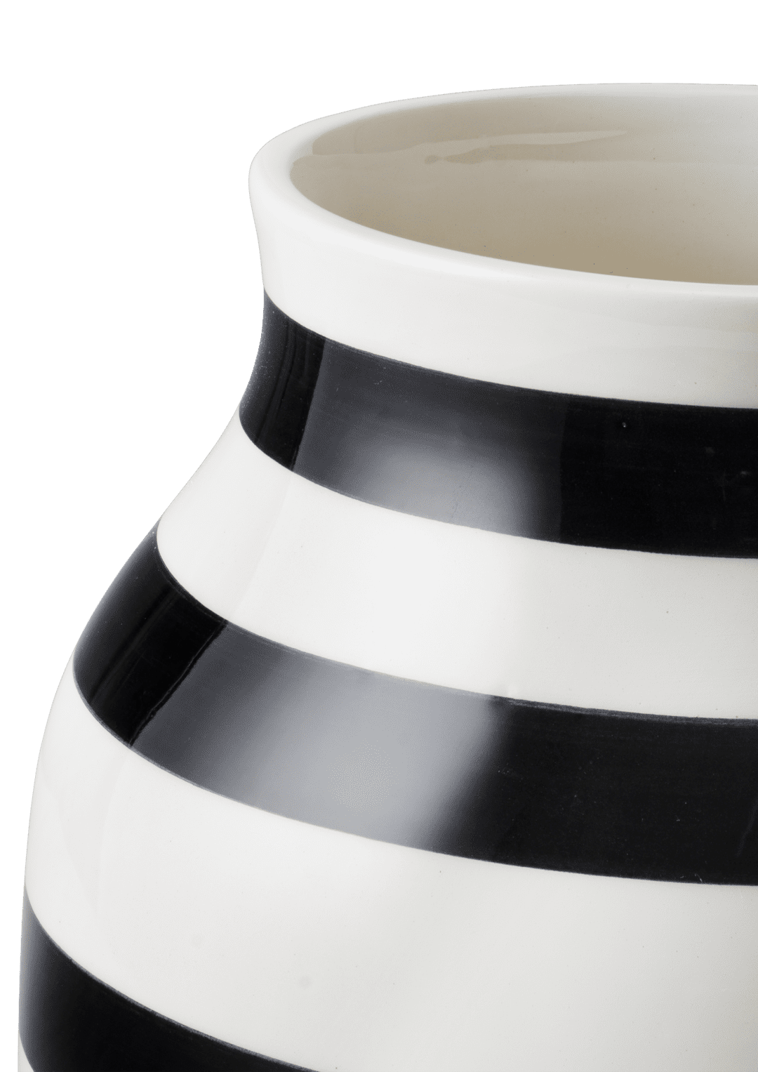 Omaggio Vase black  H20 cm H: 7.9" Ø: 6.3"