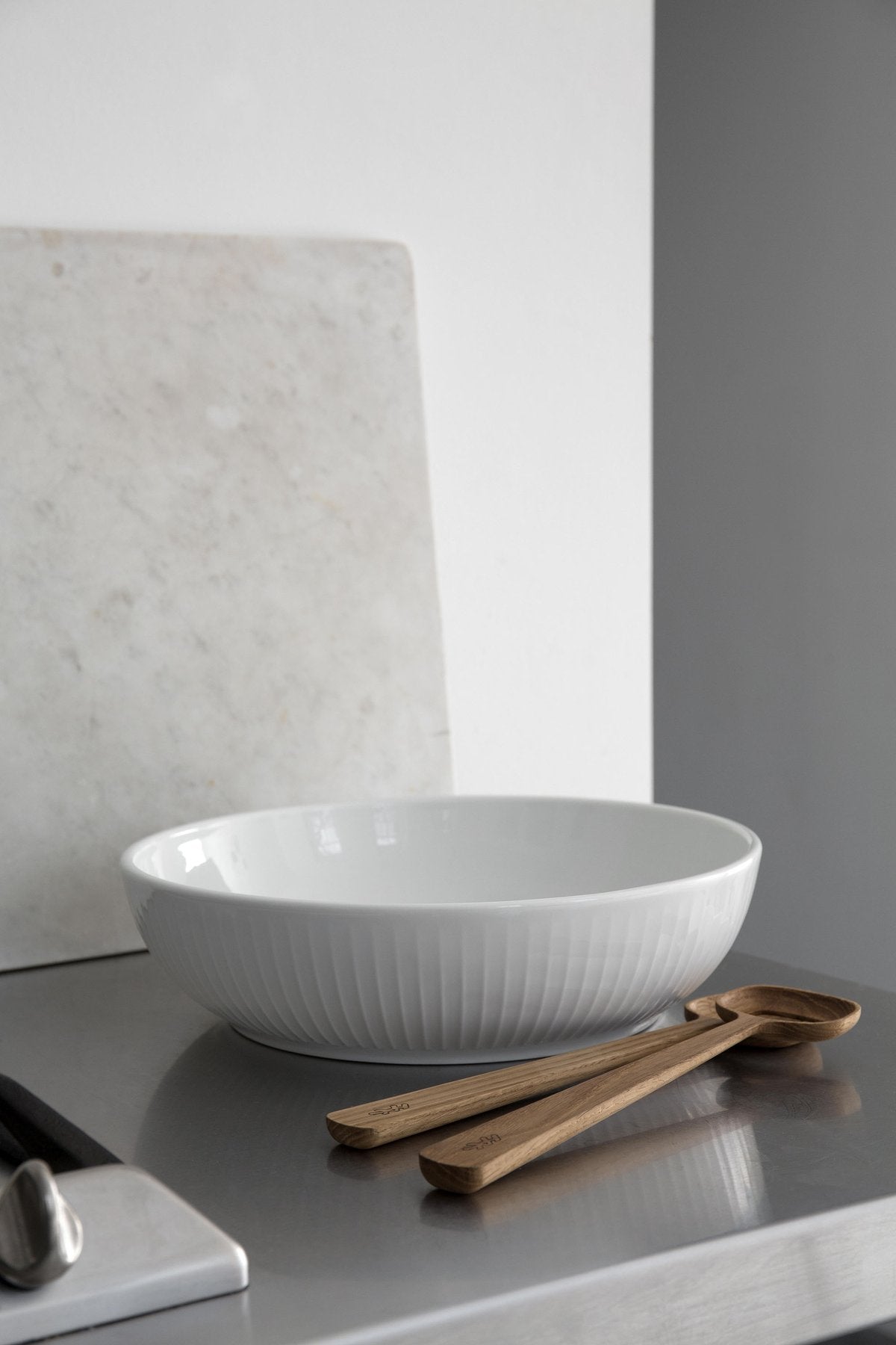 Kähler Hammershoi Salad Serving Set Oak