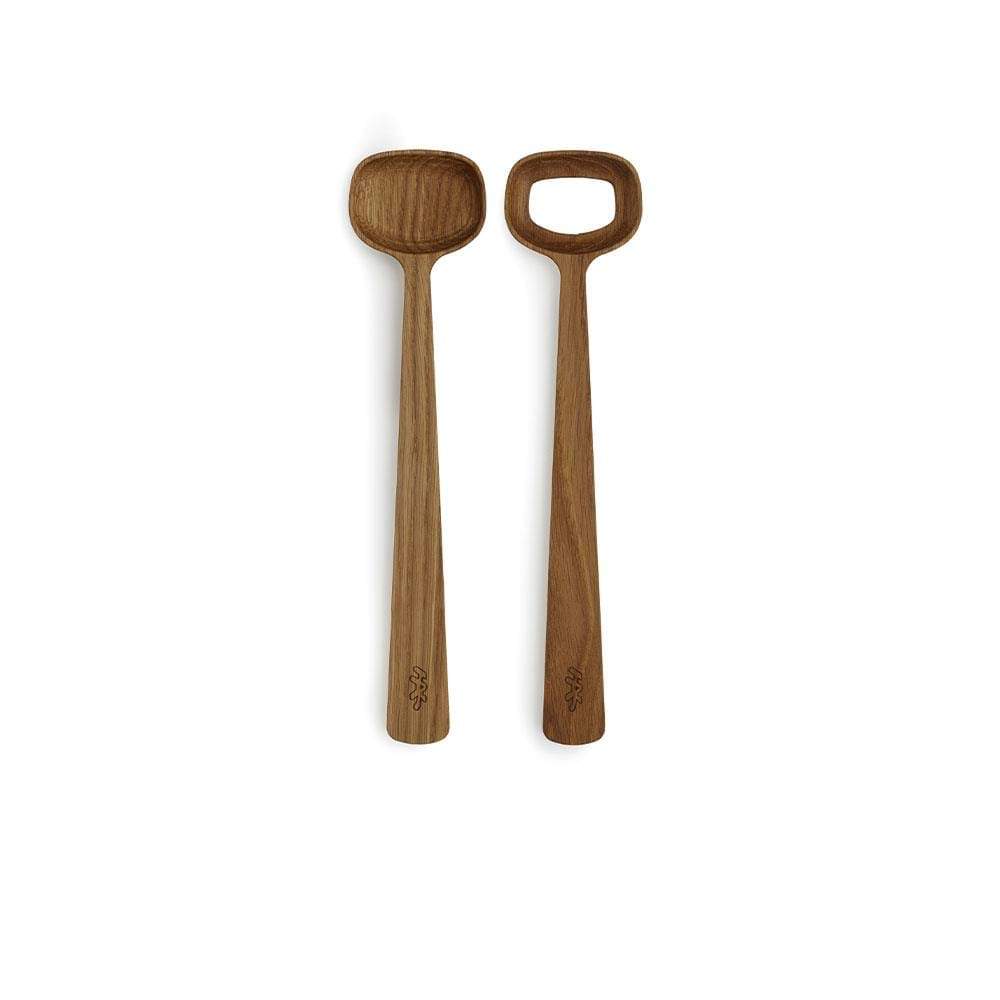 Kähler Hammershoi Salad Serving Set Oak