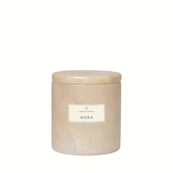 FRABLE Scented Candle wMarble Container Small Mora Fragrance