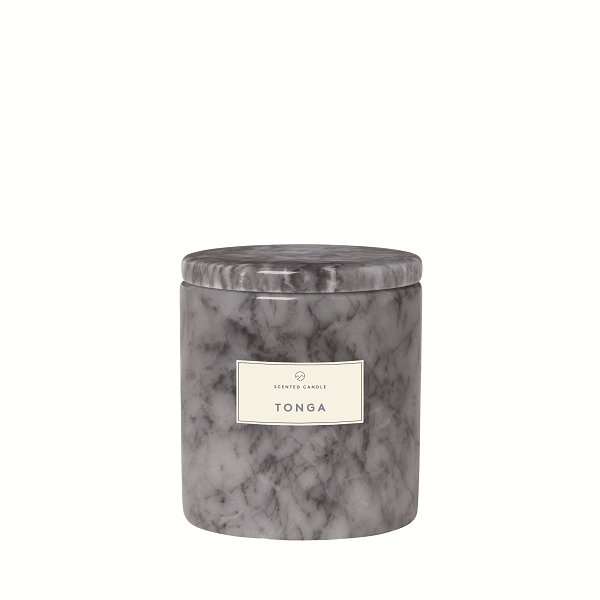 FRABLE Scented Candle wMarble Container Small Tonga Fragrance