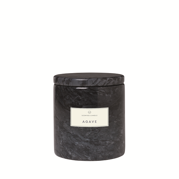 FRABLE Scented Candle wMarble Container Small Agave Fragrance