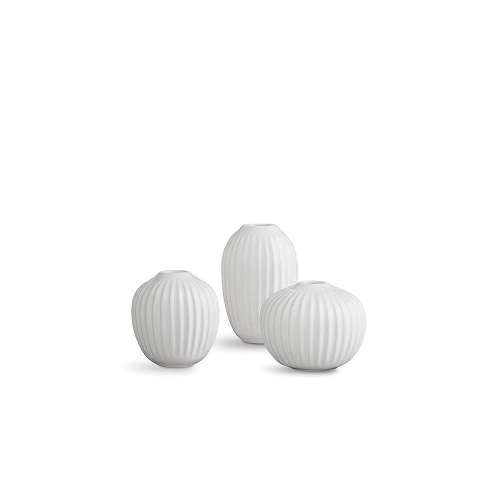 Kähler Hammershoi Vase Miniature White 3 pcs.