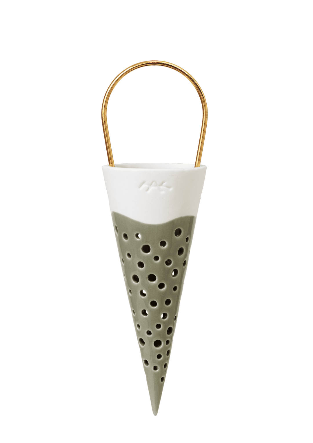 Nobili Cone olive green H18 H:  7.1" Ø: 2"