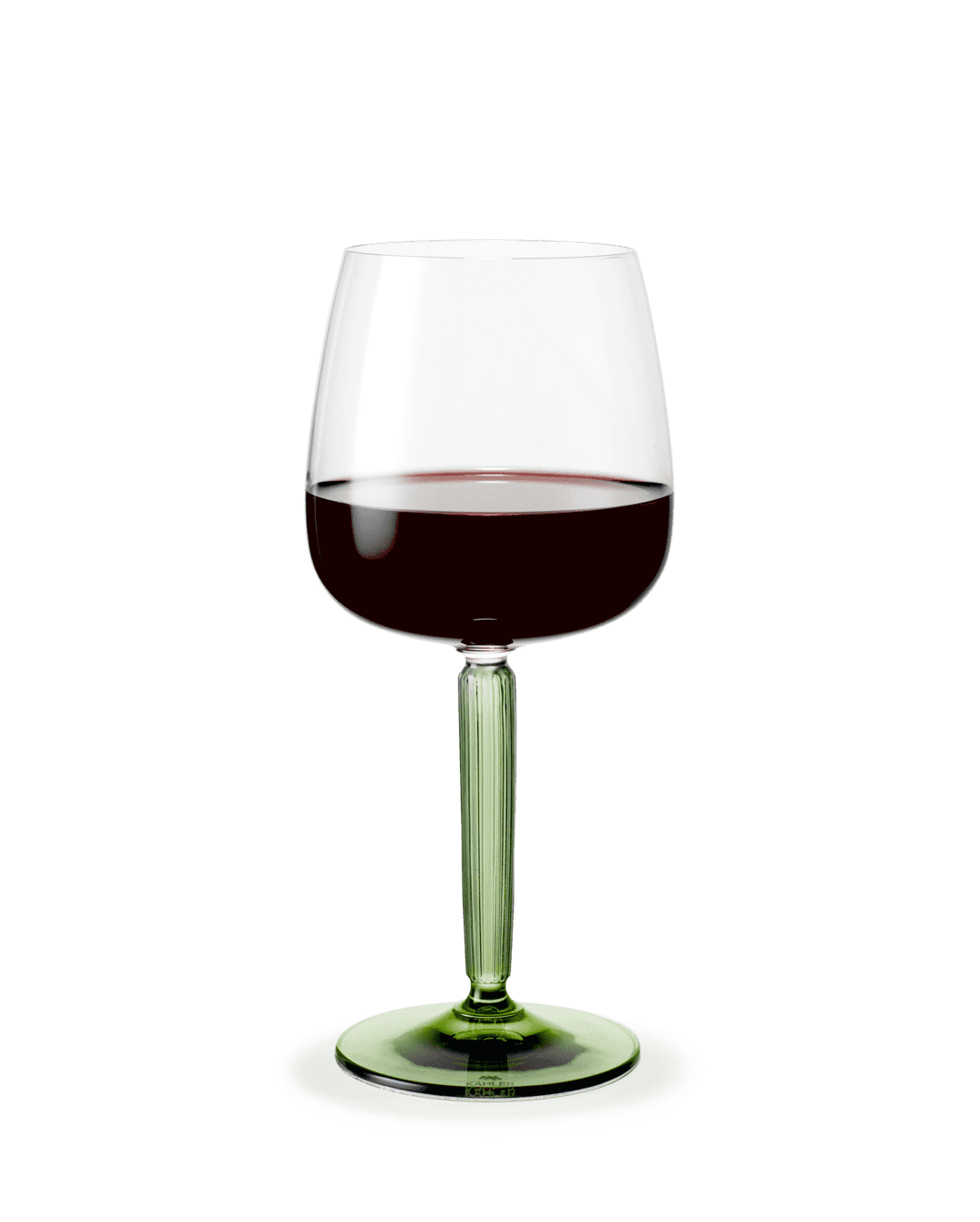 Hammershøi Red Wine Glass Green 2 pcs.49cl  H: 8.3" Ø: 3.7" 16.6 oz