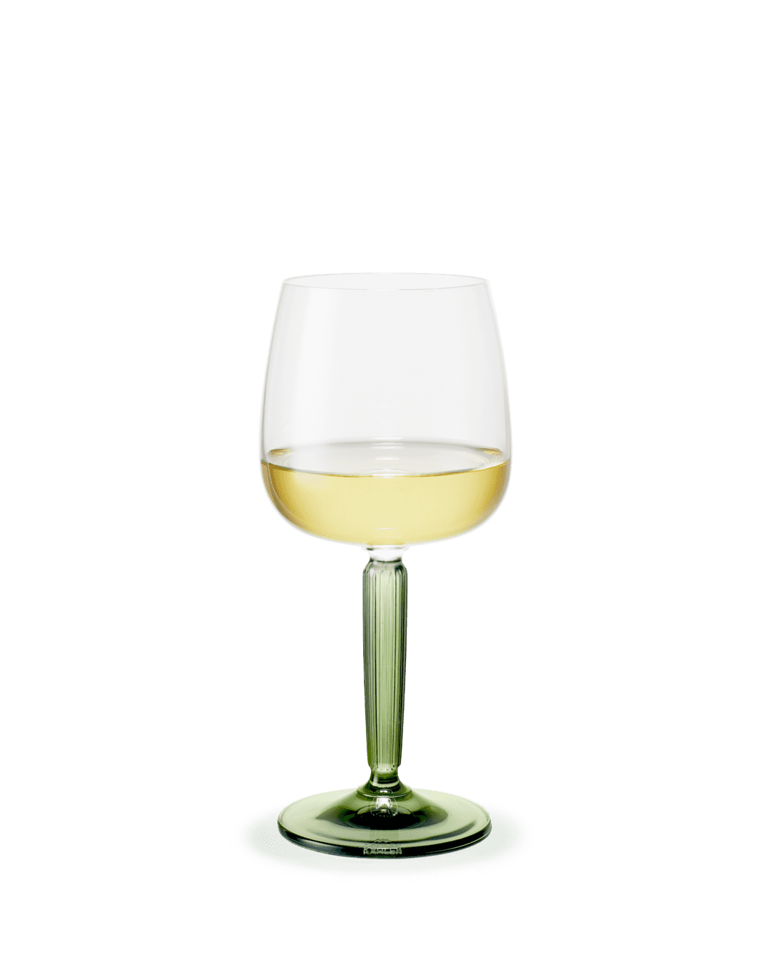 Hammershøi White Wine Glass green 2 pcs. H: 7.3" Ø: 3.3" 11.8 oz