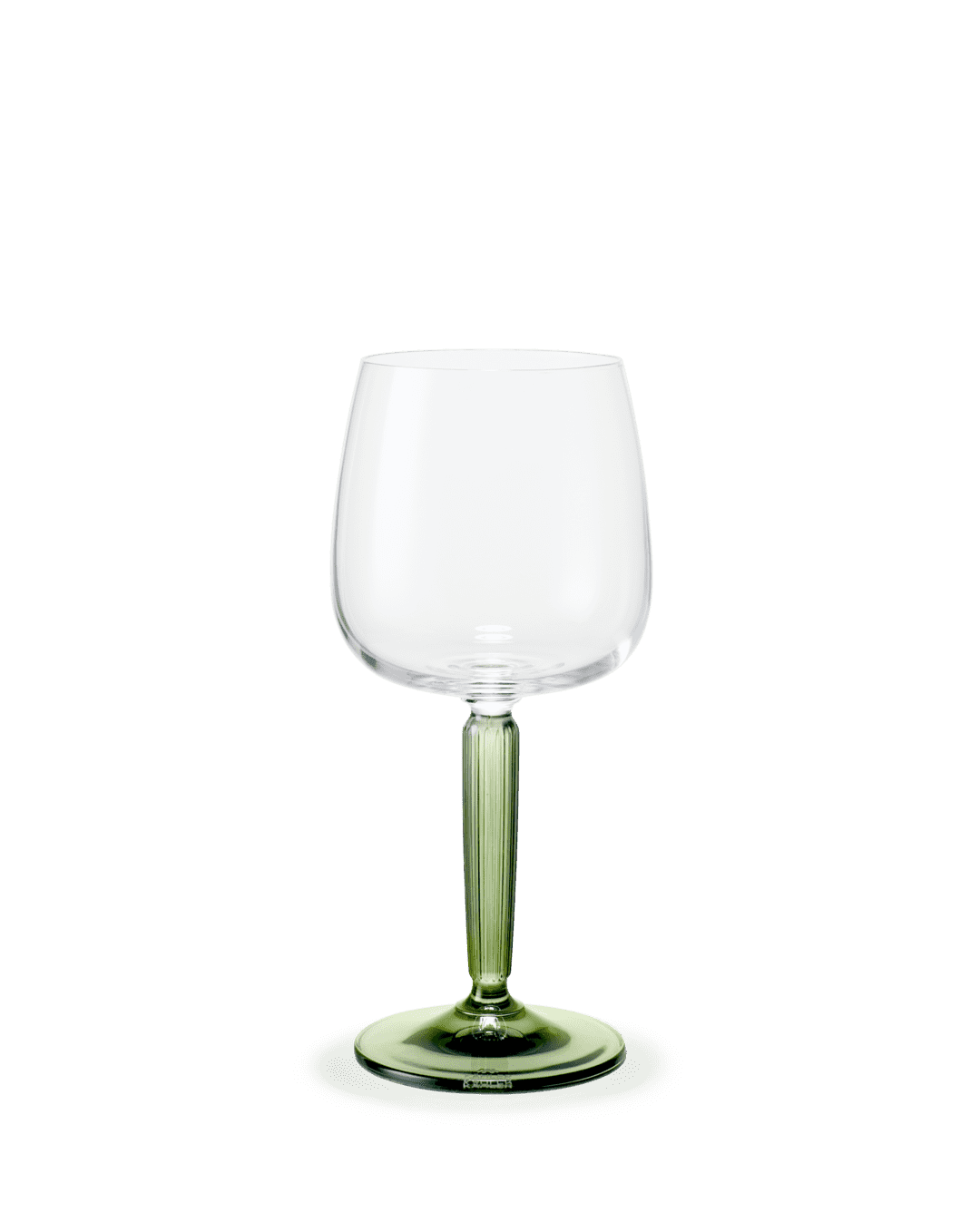 Hammershøi White Wine Glass green 2 pcs. H: 7.3" Ø: 3.3" 11.8 oz